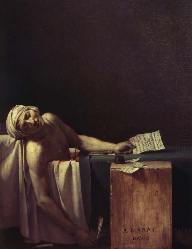 marars dod, Jacques-Louis David